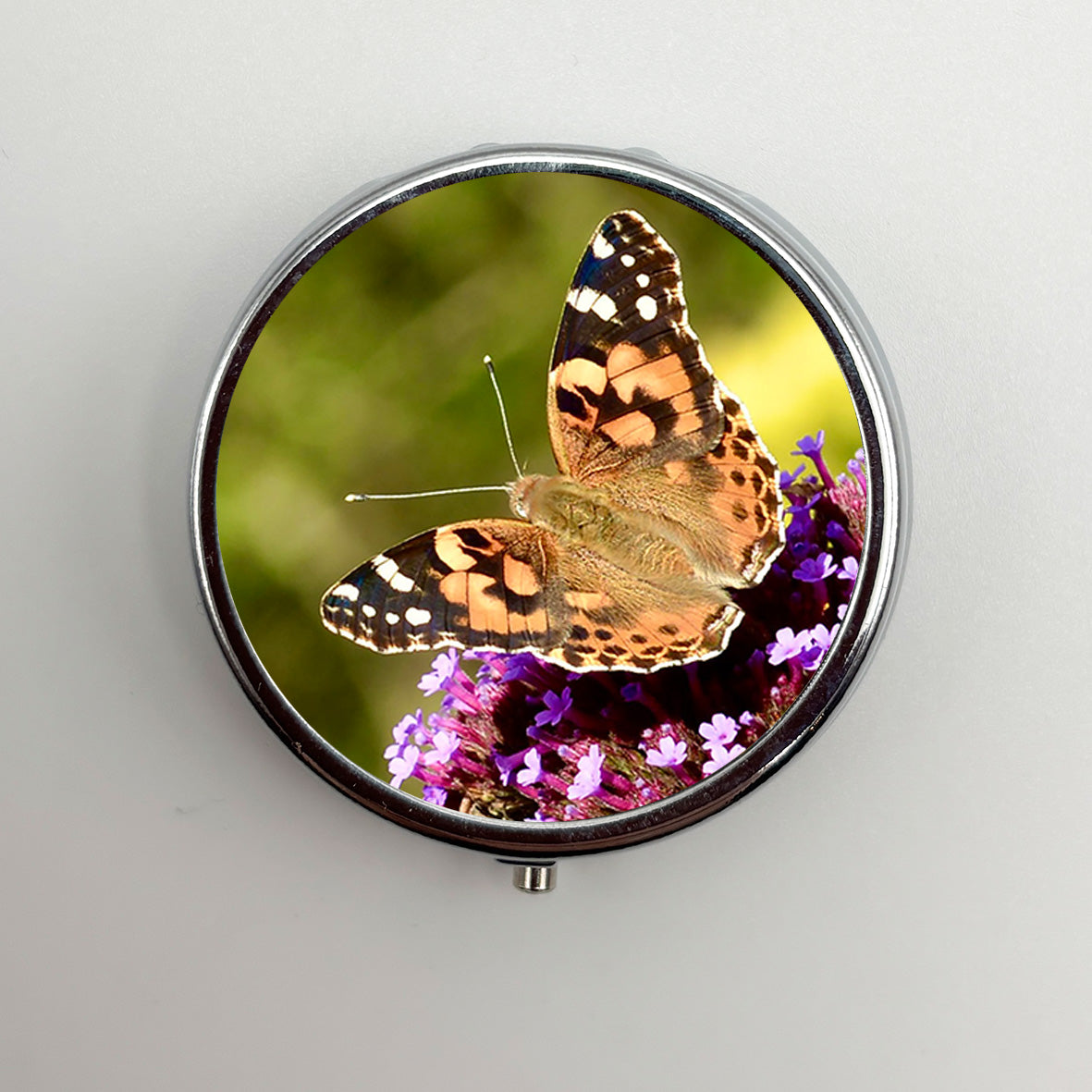 Painted Lady Butterfly Pill Box