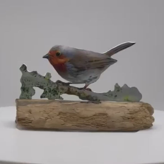 Metal Robin - Robin Sculpture - Bird Sculpture - Metal Bird - Robin Red breast - Bird Ornament - UK Birds