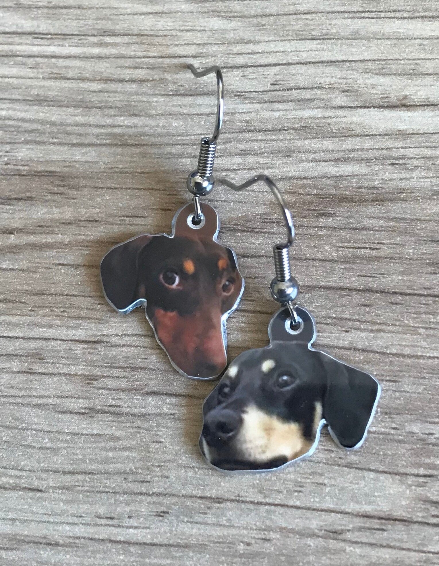 Dangly Dog Earrings - Custom Dog Drop Earrings - Dangly Dog Earrings - Custom Pet Dangly Earrings - Dangly Fogs - Dog Lover Earrings