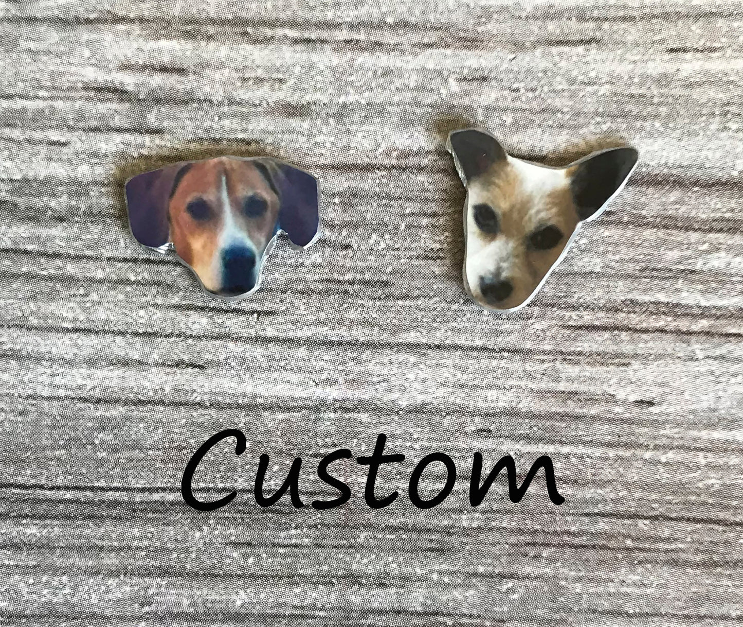 Dog Earrings - Custom Dog Studs - Photo Earrings - Custom Dog Pet Earrings - Personalised Pet Stud Earrings - Pet Earrings - Pet Studs
