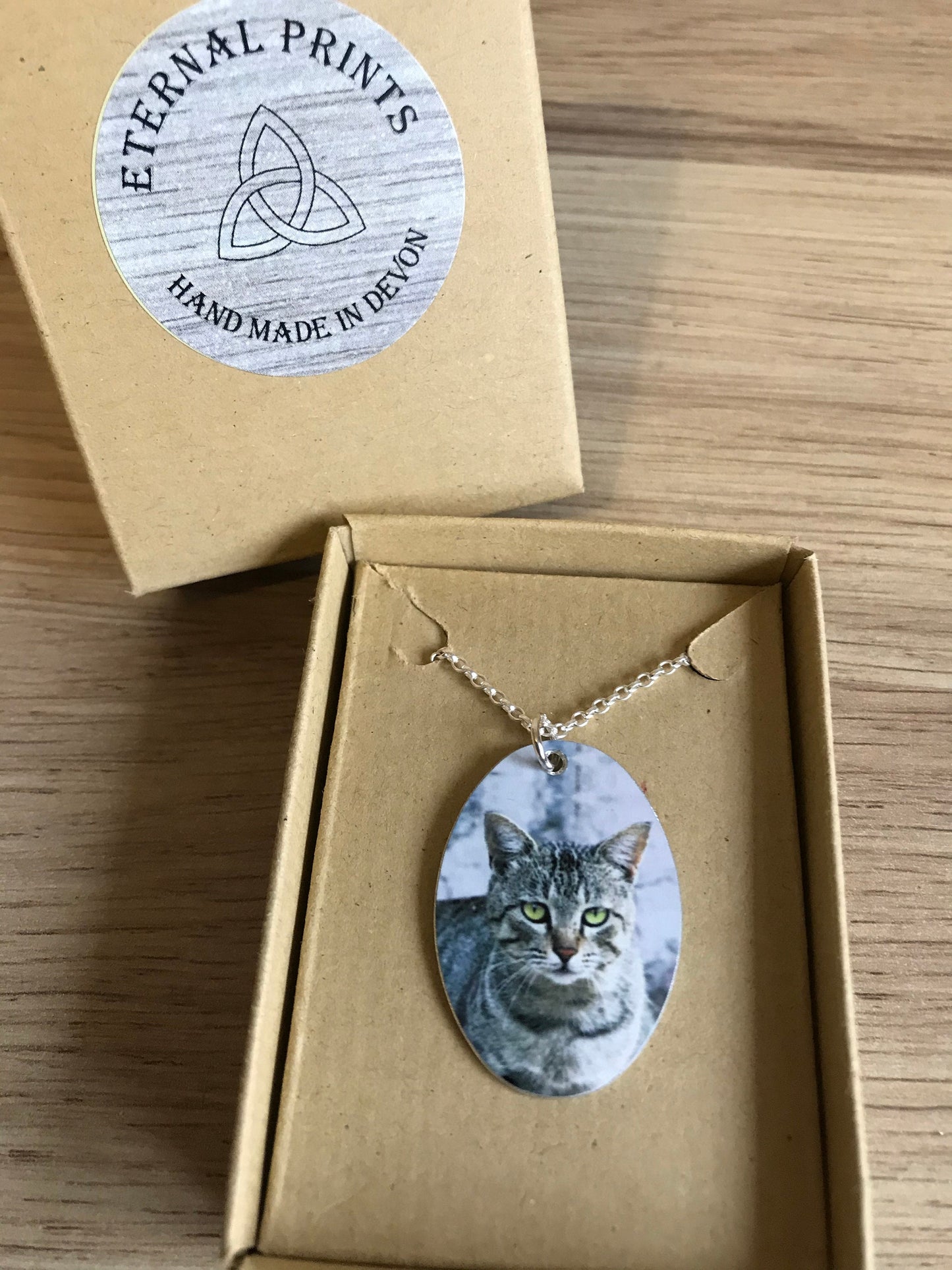Custom Cat Pendant - Oval Custom Cat - Cat Oval Necklace - Cat Necklace - Cat Lover - Cat Gift - Photo Pendant - Cat Photo Oval Pendant