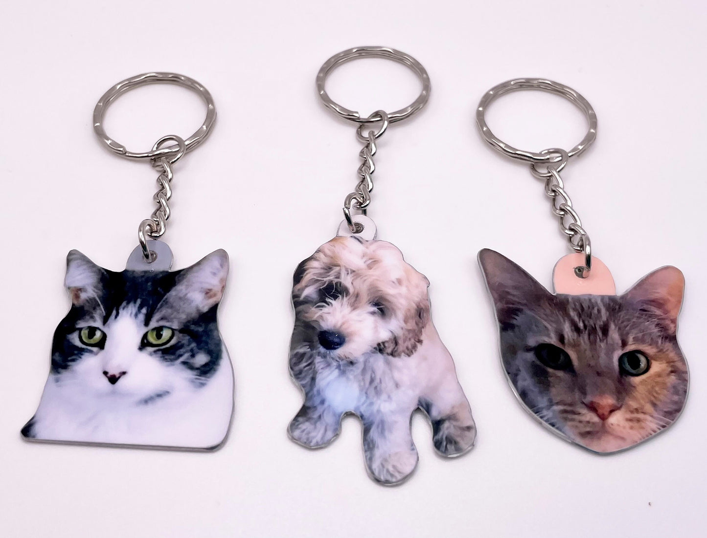 Cat Keyring - Custom Pet - Photo Keyring - Cat Pet Gift - Custom Pet Keychain - Custom Cat Keyring - Custom Cat - Cat Gift - Cat Lover Gift