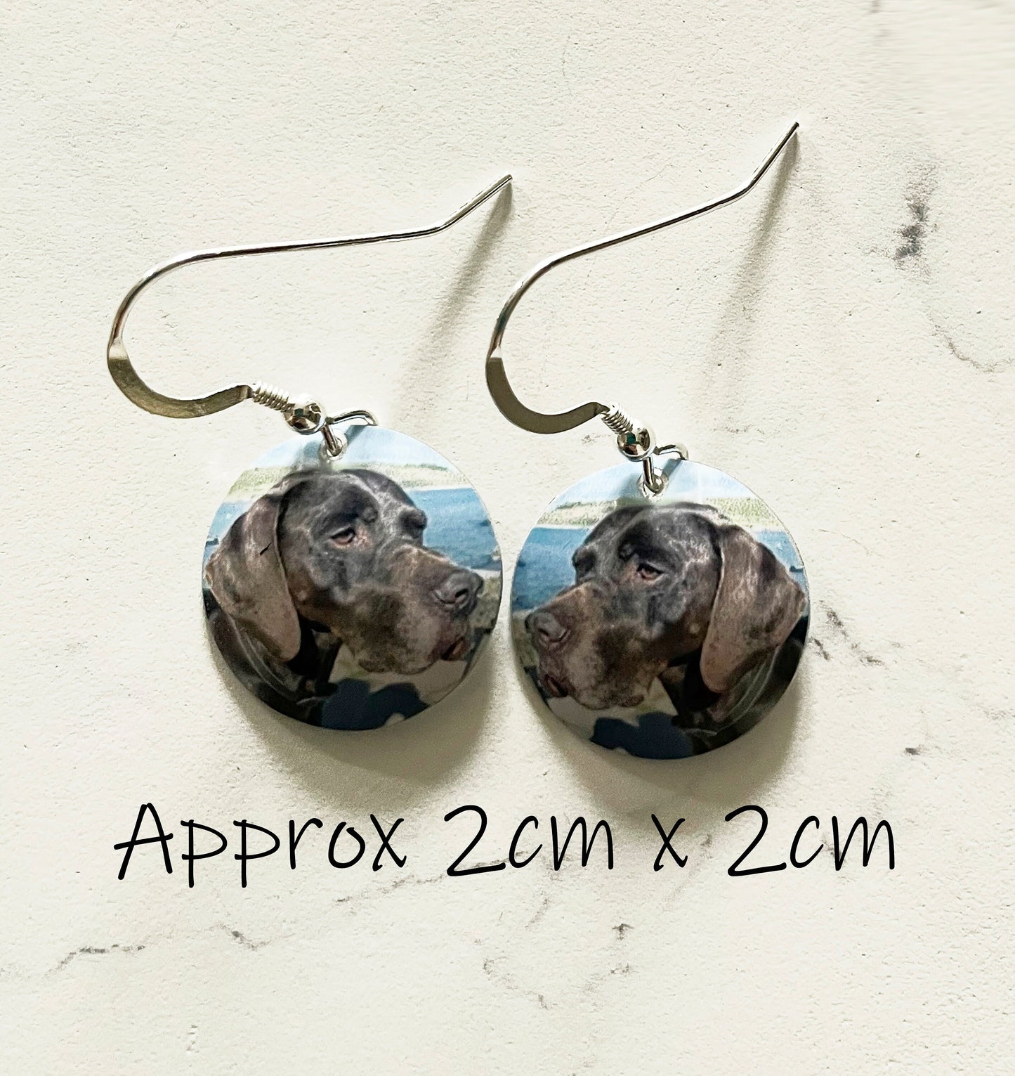 Personalized Dog Earrings - Custom Drop Earrings - Dog Earrings - Dog Danglies - Dog Gift - Gift for Dog Lovers