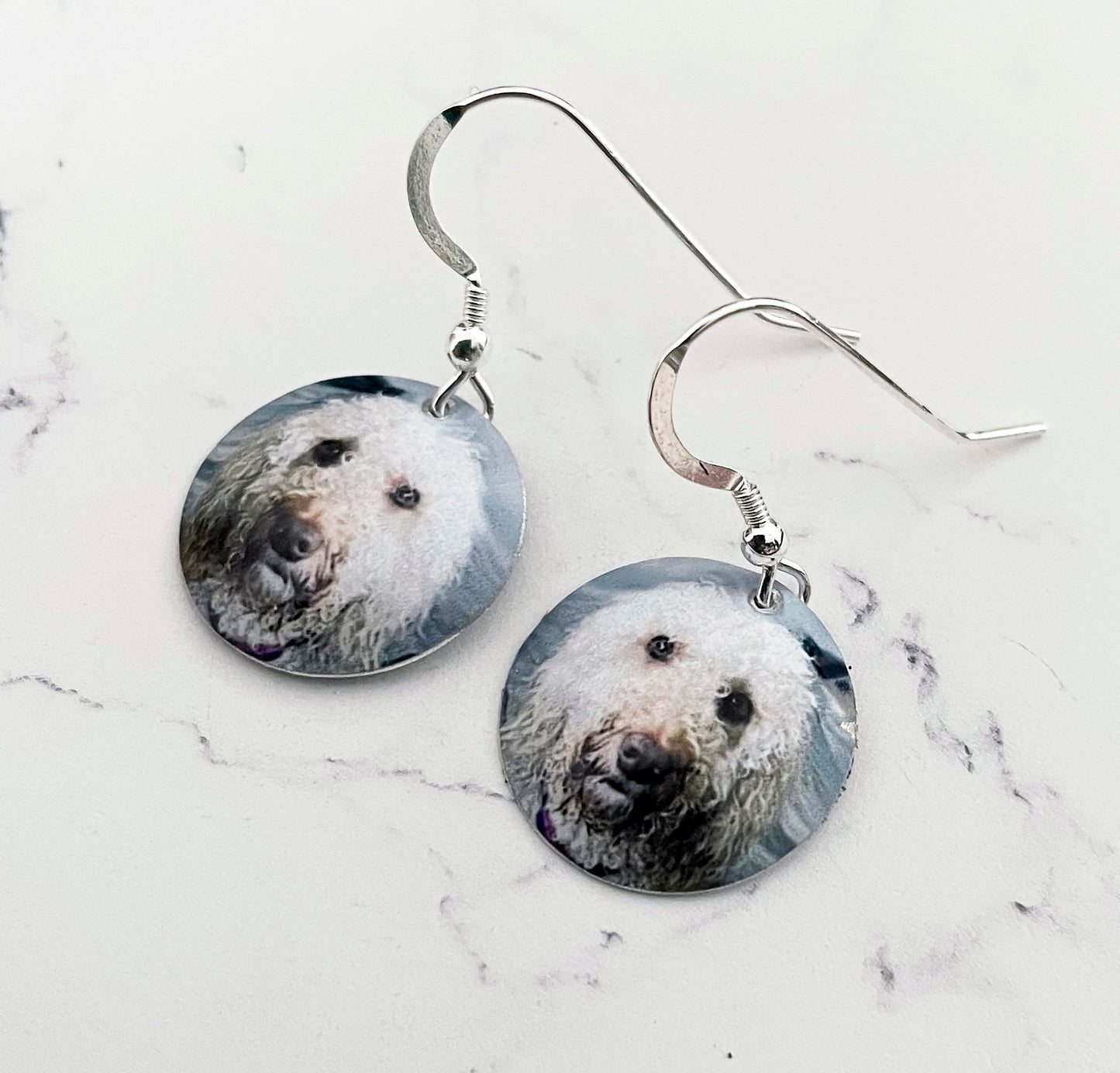 Personalized Dog Earrings - Custom Drop Earrings - Dog Earrings - Dog Danglies - Dog Gift - Gift for Dog Lovers