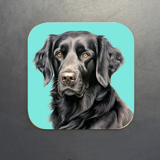 Flat Coat Retriever Coaster
