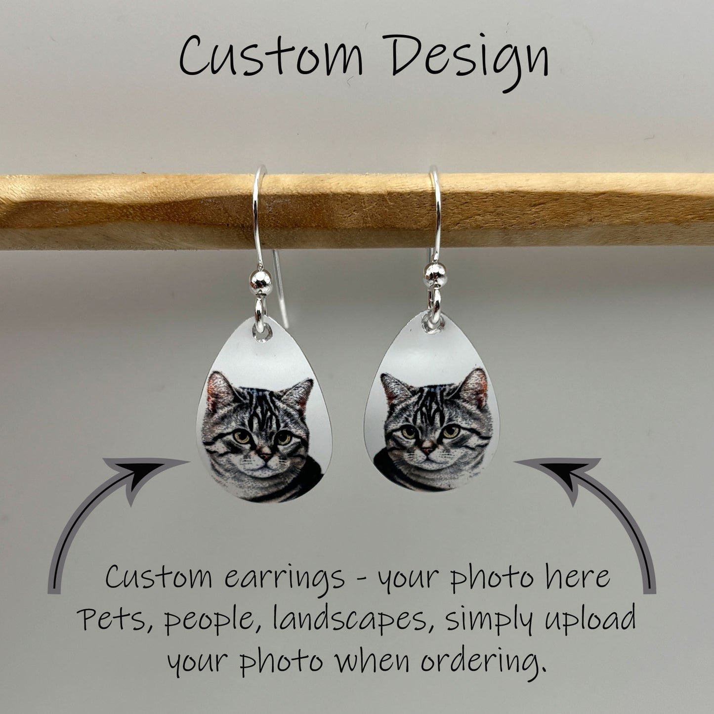 Custom Teardrop Earrings