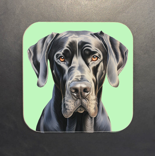 Black Great Dane Coaster