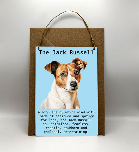 Jack Russell Metal Greetings Card