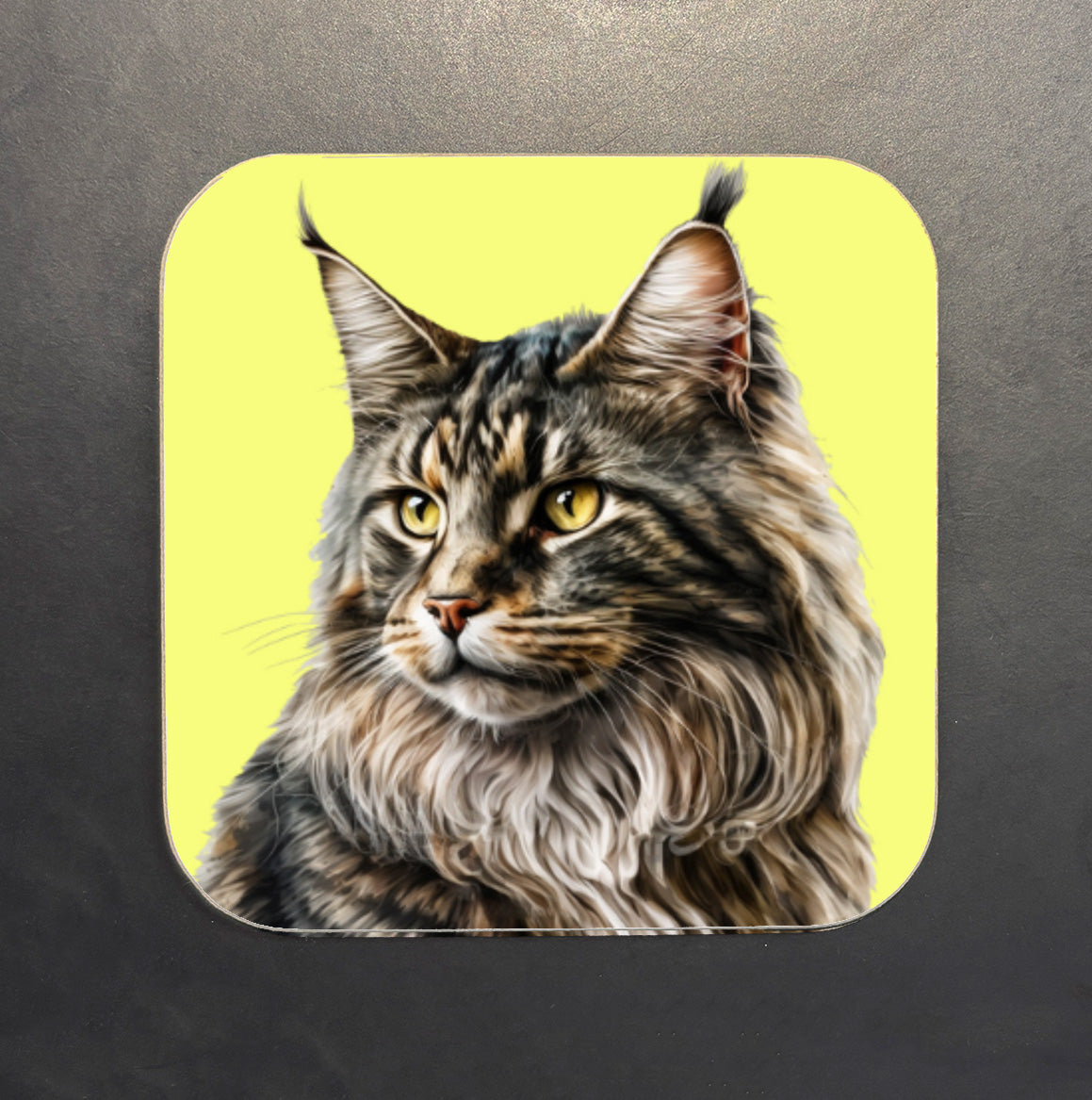 Maine Coon Cat Coaster