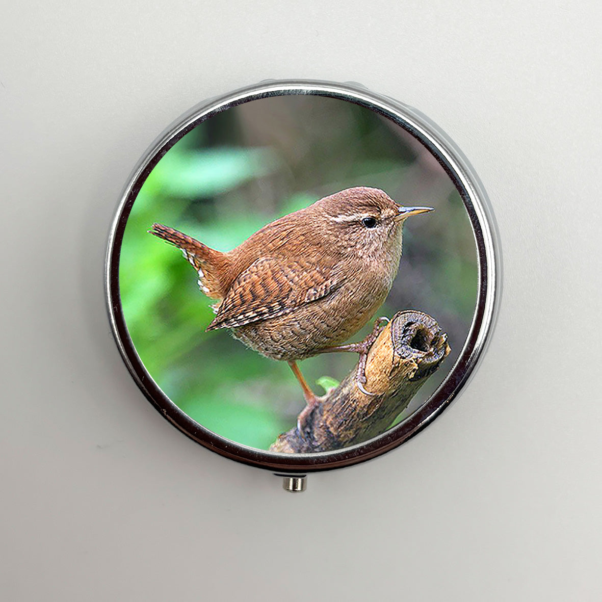 Round Wren Pill Box