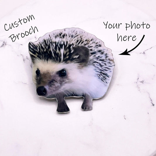 Custom pet brooch - custom pet badge - custom pet pin - pet brooch - personalised pet brooch - pet photo brooch