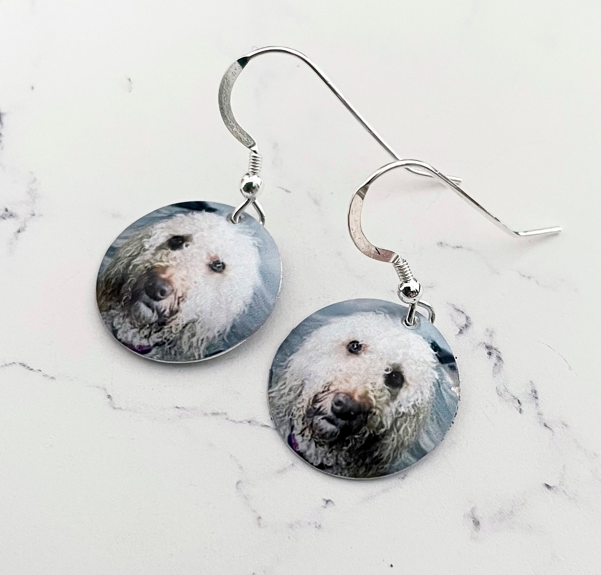 Personalized Dog Earrings - Custom Drop Earrings - Dog Earrings - Dog Danglies - Dog Gift - Gift for Dog Lovers