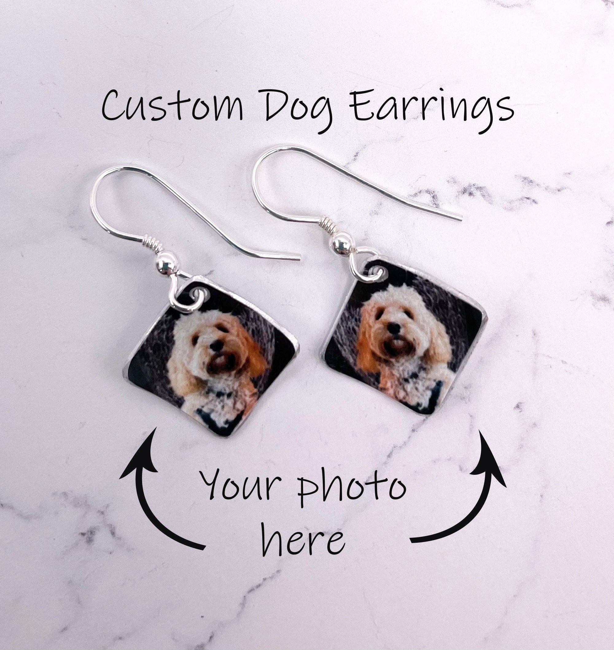 Diamond dog earrings store